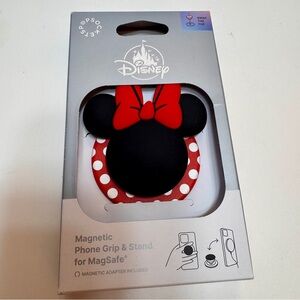 EUC. Disney Minnie Mouse PopSockets Magnetic Phone Grip & Stand for MagSafe.